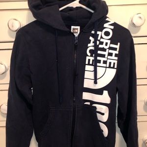 Dark blue North Face sweatshirt
